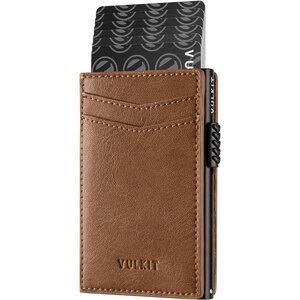Pop Up Wallet, Genuine Leather Credit Card Holder Wallet